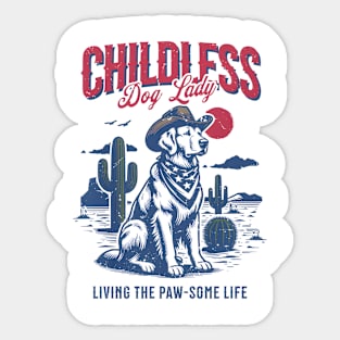 THIS CHILDLESS CAT AND DOG LADY IS VOTING KAMALA Sticker